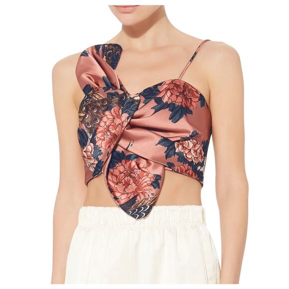 Floral Satin Women Top - Picture 1 of 7